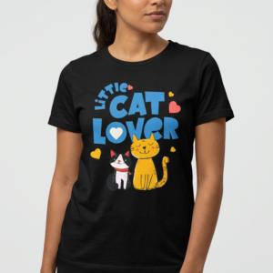 Little Cat Lover T-Shirt Black
