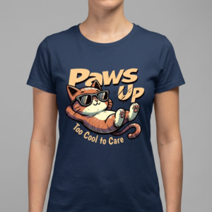 Paws Up T-Shirt Navy